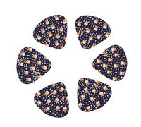 Confezione da 12 plettri per chitarra con simpatico cane Corgi, luna, stelle, per basso, chitarra acustica elettrica, ukulele, include plettri sottili e medi pesanti, con scatola portaoggetti