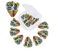 Confezione da 12 plettri per chitarra con stampa Fruit Party con custodia per plettro per chitarra, plettri per chitarra, 0,46 mm, 0,96 mm, 0,71 mm, accessori per chitarra per basso, chitarre