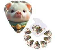 Confezione da 12 plettri per chitarra di 3 diversi spessori con scatola di immagazzinaggio Plettri per chitarra folli simpatici plettri per chitarra medi sottili accessori per chitarra 4 pezzi 0,46 mm