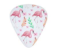 Confezione da 12 plettri per chitarra Pink Flamingo, include calibri sottili, medi e pesanti 3 misure per plettri per chitarra acustica elettrica