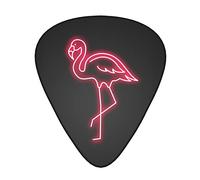 Confezione da 12 plettri per chitarra Pink Flamingo, include calibri sottili, medi e pesanti 3 misure per plettri per chitarra acustica elettrica