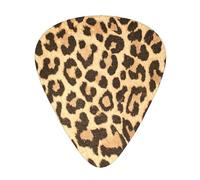 Confezione da 12 plettri per chitarra, texture leopardata, 3 diversi spessori, per basso, ukulele, chitarra elettrica e acustica