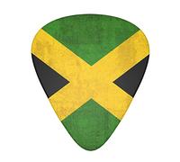Confezione da 12 plettri per chitarra Vintage Jamaica Flag, include calibri sottili, medi e pesanti 3 misure per plettri per chitarra acustica elettrica