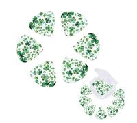 Confezione da 12 plettri personalizzati per chitarra con scatola organizer Happy St Patrick's Day, plettro per chitarra elettrica acustica (0,46 mm, 0,71 mm, 0,96 mm)