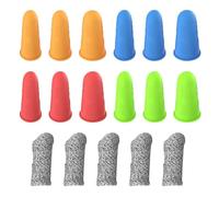 Confezione da 12 Protezioni per Le Dita in Silicone, 5 Pezzi di Protezioni per Le Dita Resistenti al Taglio, Ditali per Cucire, Protezioni per Le Dita, Protezioni per Le Dita Lavorate A Maglia