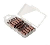 Confezione da 12 punte a cinque punte per cacciavite Torx con foro, lunghezza 25 mm, codolo esagonale da 1/4", set di punte di sicurezza in acciaio legato per trapani elettrici e manuali - TS8 a TS40