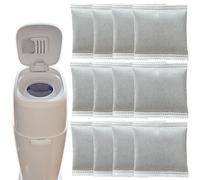 Confezione da 12 ricariche per filtro antiodore per pannolini Playtex Diaper Genie Complete Secchio Eliminatore di odori per sistemi Diaper Genie