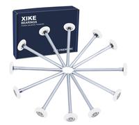 Confezione da 12 rulli per porta da garage in nylon XiKe da 2"""" bianchi, stelo da 7"""", silenziosi/durevoli e adatti ad alti carichi, cuscinetti d