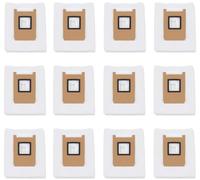 Confezione da 12 sacchetti di ricambio compatibili con Eufy C28 Omni, E28 Omni, E25 E20 Robot Vacuum, 3L Grande Capacità 4 Strati Addensati Resistente agli strappi Sacchetti di raccolta della polvere