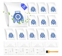 Confezione da 12 sacchetti di ricambio GN per aspirapolvere Miele Hoover Bags Classic C1, Complete C2 C3, S400, S600, S800, S2000, S5000, S8000, con 4 set di filtri dell'aria e 1 spazzola