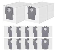 Confezione da 12 sacchetti per aspirapolvere Roborock Qrevo QV 35A/35S/S5V, Curv, 2 Flow, S, Pro, Master, Edge, S5A, Slim, Saros 20/10/10R,