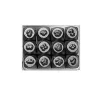 Confezione da 12 scalpelli professionali per intaglio gioielli, incudini in metallo, strumento per la creazione di gioielli e texturing, attrezzature per gioielli