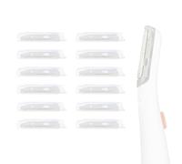 Confezione da 12 testine di ricambio compatibili con Finishing Touch Flawless Dermaplane Glo illuminato esfoliante viso con rete di protezione in acciaio inox