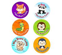Confezione da 120 adesivi per bambini (30 mm), impermeabili, autoadesivi, per medici, per bambini, insegnanti della scuola elementare Packwith®
