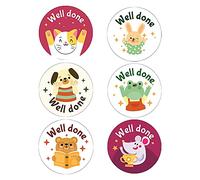Confezione da 120 adesivi per bambini, con scritta "Well Done", 30 mm Packwith®