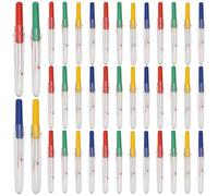 Confezione da 120 mini tagliasuzze con manici in plastica colorata, strumenti di precisione per ricamo, punto croce e progetti di cucito, include consigli di sicurezza