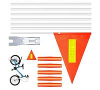 Confezione da 13 bandierine per rimorchi per bici, resistenti agli strappi, per bambini, ciclisti, moto, rimorchi