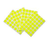 Confezione da 140 etichette autoadesive rotonde da 13 mm, colore giallo fluorescente