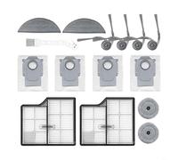Confezione da 15 accessori per robot aspirapolvere per Saros 10, kit di ricambio con spazzola principale, filtro, sacchetti per lo sporco, cuscinetti per mocio, spazzole laterali e strumenti di