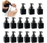 Confezione da 15 flaconi dispenser di sapone in schiuma da 250 ml, con pompa di chiusura a prova di perdite, contenitori vuoti ricaricabili per sapone per mani, shampoo, hotel, ristoranti, ufficio