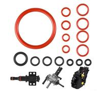 Confezione da 15 guarnizioni O-ring in gomma, per Saeco Spidem macchina da caffè valvola vapore uscita acqua gruppo guarnizione rosso nero (10 pezzi)