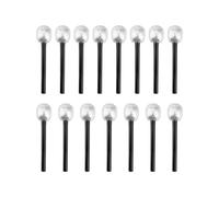 Confezione da 15 Microfono Giocattolo Microfono da Palco Microfono con Glitter Argento per Cosplay Stage Rock Star Prop Karaoke Theme Party