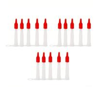 Confezione da 15 ugelli in silicone con connettore a vite, compatibili con cartucce standard per una facile sigillatura