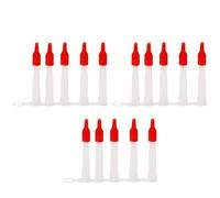 Confezione da 15 ugelli in silicone per sigillatura e sigillanti, vite ermetica rossa