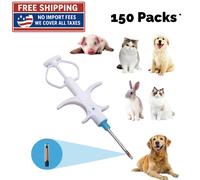 Confezione da 150 2,12 12 mm RFID Pet Microchip Animal ID Tag FDX-B Chip Im...