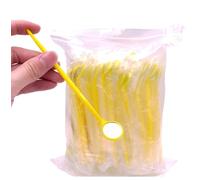 Confezione da 150 specchietti monouso per visita odontoiatrica, antiappannamento, per una visibilità chiara(Yellow)