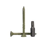 Confezione da 150 viti per legno con finitura anticorrosione, 4,5 x 50 mm, testa Torx, tipo 17