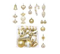 Confezione Da 16 Palline Ornamento Natalizio In Plastica Infrangibile Robuste Decorazioni Per L'albero Delle Vacanze Festival Decorazioni Feste A Casa Set Ornamenti Natalizi In