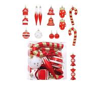 Confezione Da 16 Palline Ornamento Natalizio In Plastica Infrangibile Robuste Decorazioni Per L'albero Delle Vacanze Festival Decorazioni Feste A Casa Set Ornamenti Natalizi In