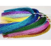 Confezione da 17 colori Flashabou olografico Tinsel Fly Fishing Tying cristallo flash string Fly Tying Materials