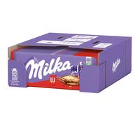 (Confezione da 18) Barrette di Cioccolato al Latte Milka Alpine con Biscotto ...