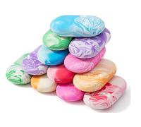 Confezione da 18 gomme approvate dagli insegnanti, finitura marmorizzata zero detriti, set per esami e valutazione (bianco premium)