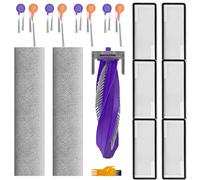 Confezione da 18 pezzi di ricambio per robot aspirapolvere Narwal Flow, kit di accessori di ricambio con 1 spazzola principale, 2 panni per mocio, 6 filtri HEPA, 8 spazzole laterali, 1 spazzola per la