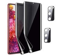 [Confezione da 2+2] per Samsung Galaxy S20 FE 6.5 pollici Privacy Screen Protector [Non Vetro], 2 pellicole anti-spia flessibile in TPU idrogel con 2 pellicole protettive in vetro temperato per