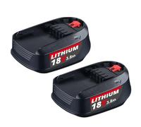 Confezione da 2/4 batterie agli ioni di litio PBA 18 V 3,8 Ah, compatibili con Bosch, mandrini per utensili elettrici a batteria PSB PSR(2pcs)