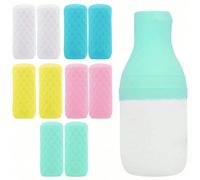 Confezione da 2/5/6/8/10/12/14/16 pezzi di manicotti a prova di perdite per contenitori da viaggio, coperchi in silicone a tenuta stagna essenziali per crociere e viaggi, adatti per la maggior parte d