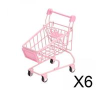 Confezione Da 2-6 Mini Carrelli Della Spesa, Mobili Per Casa Delle Bambole,