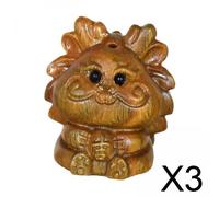 Confezione Da 2-6 Mini Statuette Di Drago In Legno Intagliato, Carine Per La