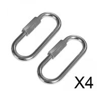 Confezione Da 2-6 Pezzi 2x Connettore A Catena A Maglie Rapide Con Robusta Clip