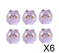 Confezione da 2 a 6, set di 6 statuette di gatti in miniatura, carine