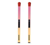 Confezione da 2 accendini a fiammifero a lunga portata, accendino a forma di fiammifero, accendino a butano ricaricabile, accendino antivento regolabile per candele, falò, cucina, campeggio, regalo di