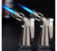 Confezione da 2 accendini da cucina a butano, ricaricabili e portatili, ricaricabili e regolabili, per candele, campeggio, cottura, casa, saldatura, barbecue (senza butano), confezione da 2 pezzi,