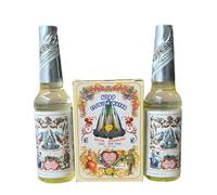 Confezione da 2 acque Florida 70 ml + sapone di barra Florida naturalmente ecologico 95 g - Perù - New York | Combinazione spirituale per il successo!