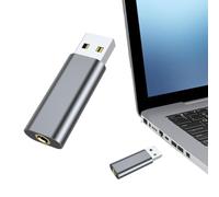 Confezione da 2 adattatori audio USB a jack da 3,5 mm, scheda audio esterna, scheda audio DriverFree, interfaccia audio USB portatile per League of Legend, cuffie, cuffie