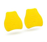 Confezione da 2 adattatori per pedali per bici da strada per SPD SL, piastre in nylon che si convertono senza clip in piatte, per scarpe casual, compatti e leggeri (giallo L)