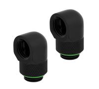 Confezione da 2 adattatori rotativi a 90° Corsair Hydro X Series neri
